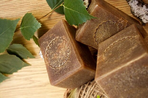 Pitch soap against fungus